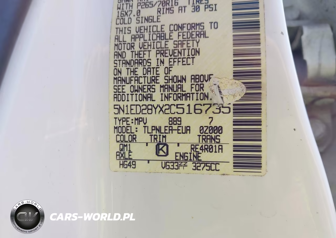 2002 Nissan Xterra Xe VIN:5N1ED28YX2C516735 - 9