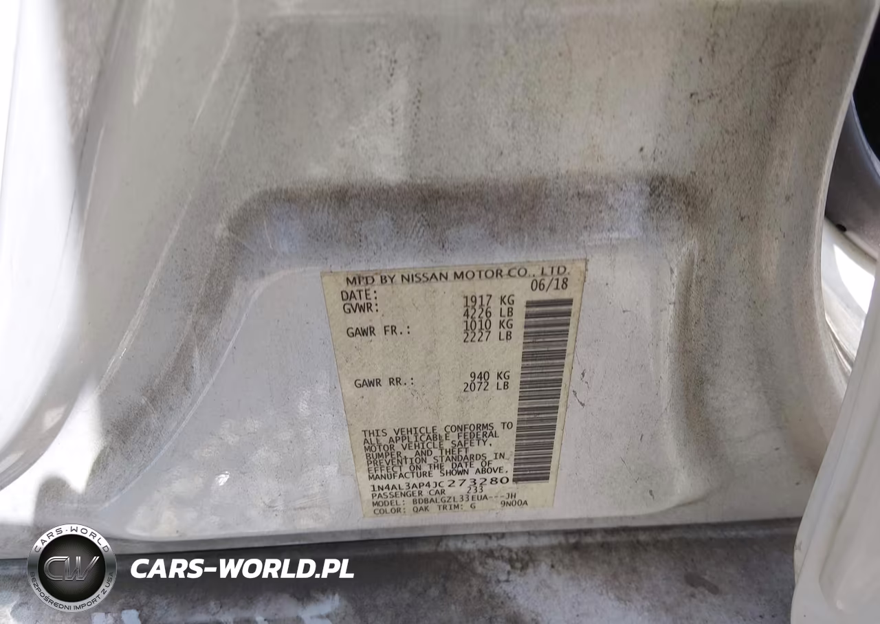 2018 Nissan Altima 2.5 S VIN:1N4AL3AP4JC273280 - 9