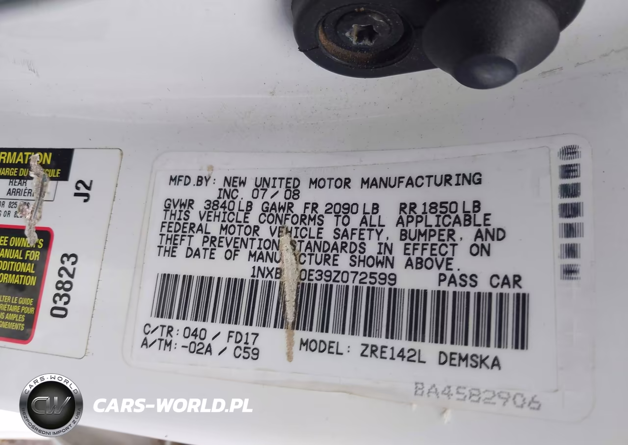 2009 Toyota Corolla S VIN:1NXBU40E39Z072599 - 9