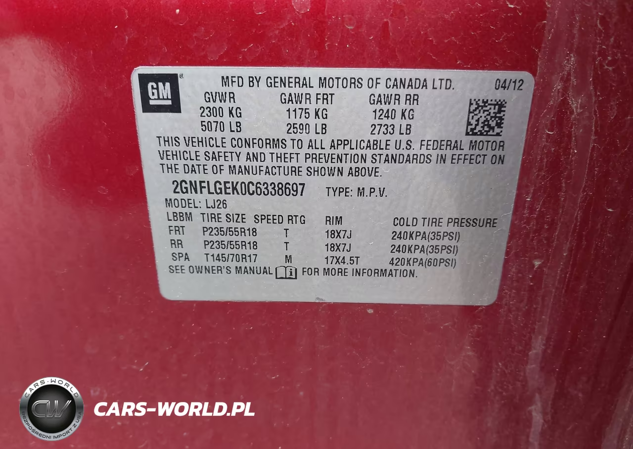2012 Chevrolet Equinox Ltz VIN:2GNFLGEK0C6338697 - 9