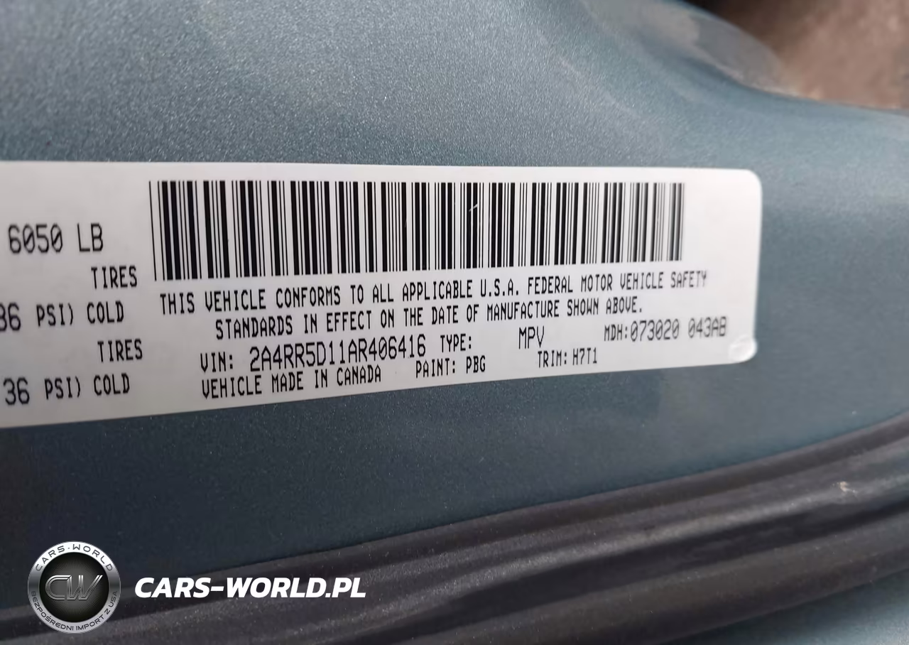 2010 Chrysler Town & Country Touring VIN:2A4RR5D11AR406416 - 9