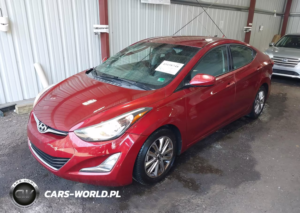 2016 Hyundai Elantra Se VIN:5NPDH4AE5GH722556 - 2