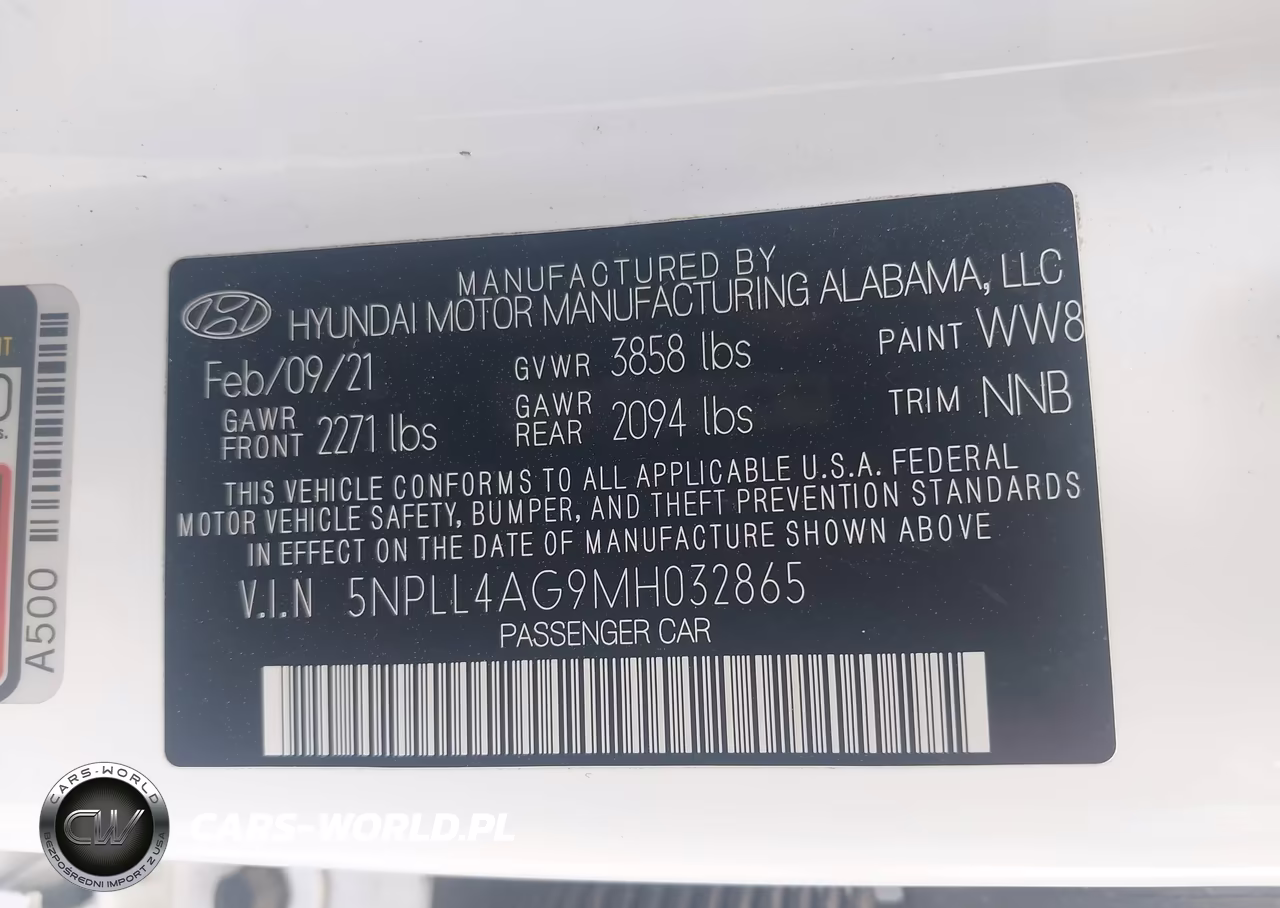 2021 Hyundai Elantra Se VIN:5NPLL4AG9MH032865 - 9