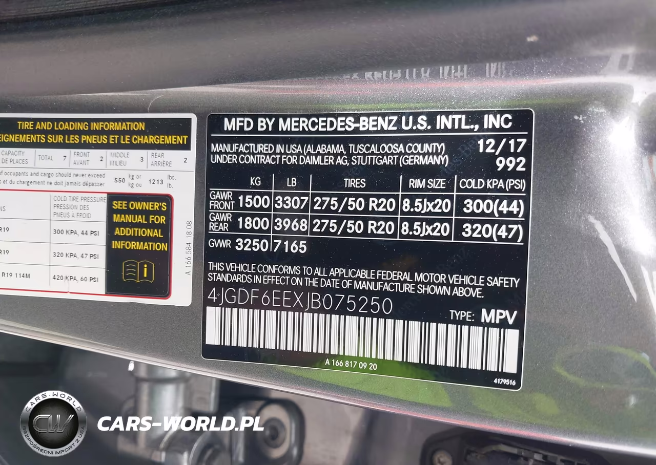 2018 Mercedes-Benz Gls 450 4Matic VIN:4JGDF6EEXJB075250 - 9