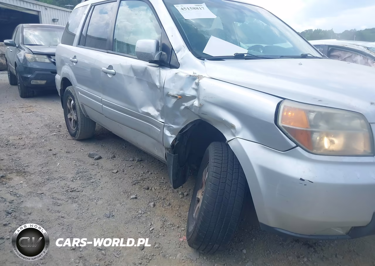 2007 Honda Pilot Ex-L VIN:5FNYF28677B010607 - 6