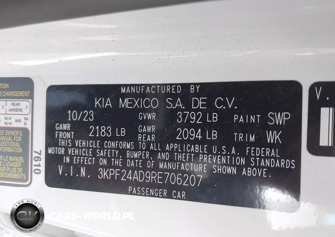 2024 Kia Forte Lxs VIN:3KPF24AD9RE706207 - 9