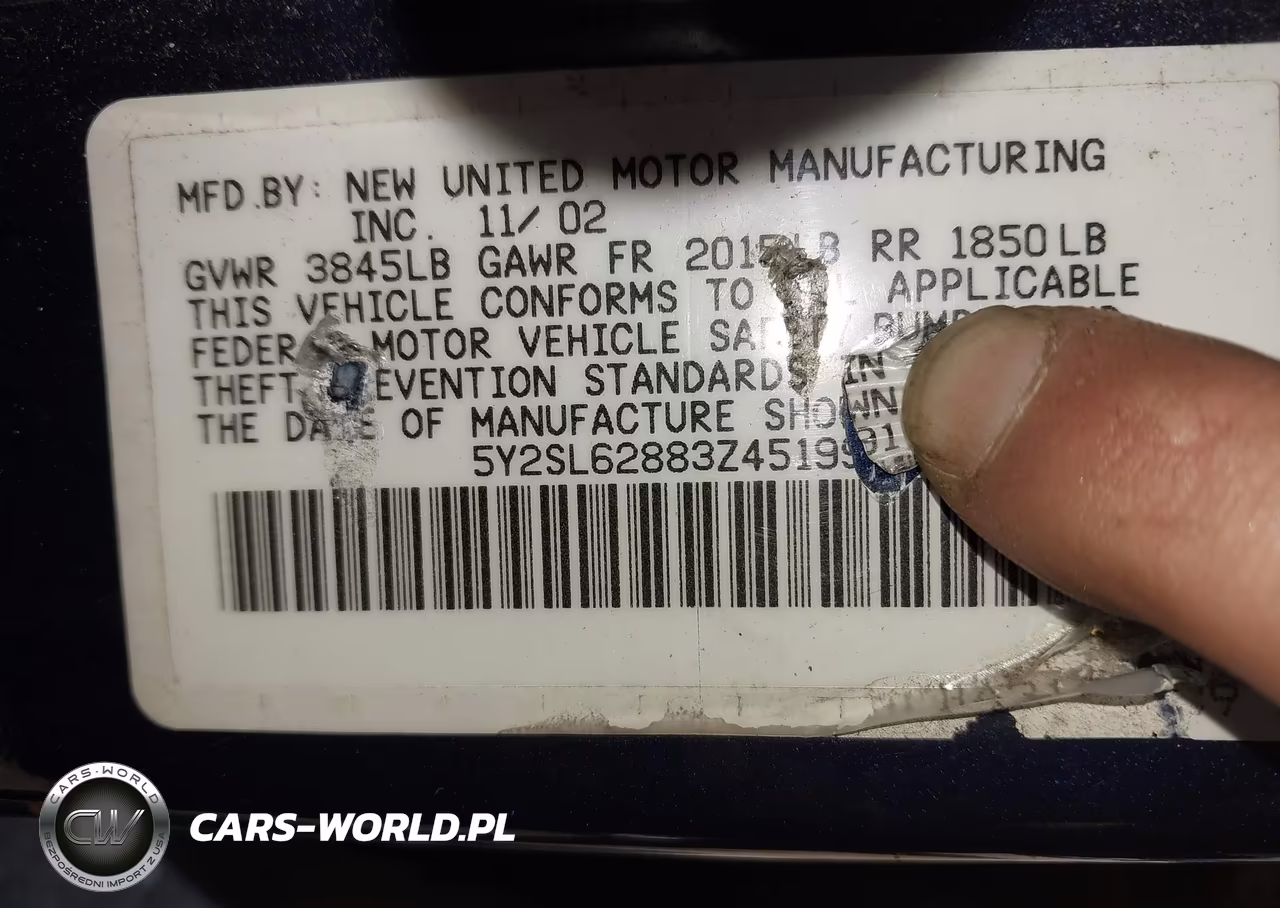 2003 Pontiac Vibe VIN:5Y2SL62883Z451991 - 9