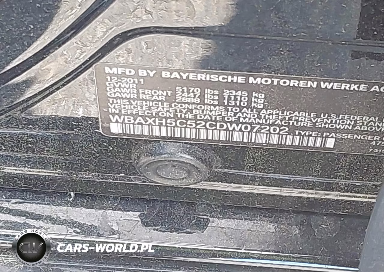 2012 BMW 528I xDrive VIN:WBAXH5C52CDW07202 - 9