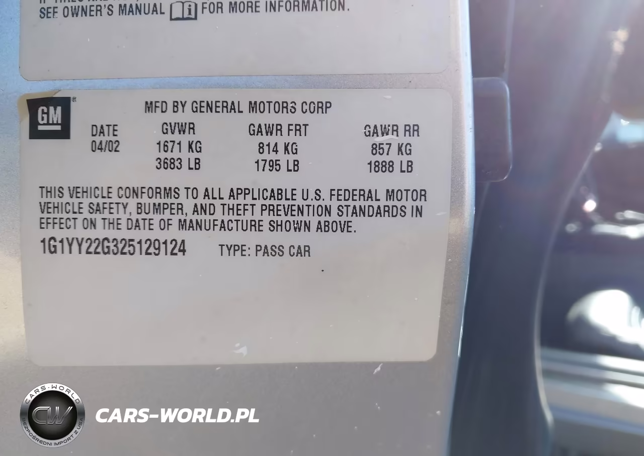 2002 Chevrolet Corvette VIN:1G1YY22G325129124 - 9