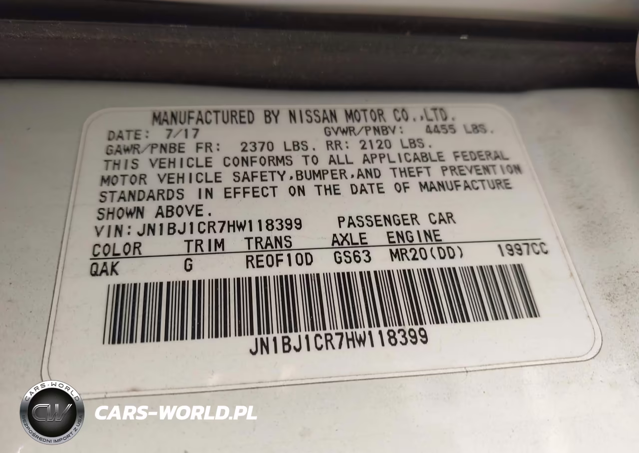 2017 Nissan Rogue Sport S VIN:JN1BJ1CR7HW118399 - 9