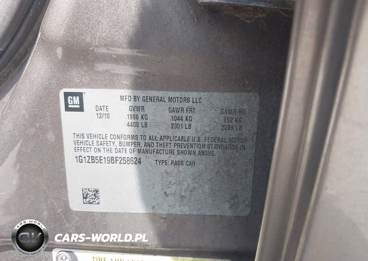 2011 Chevrolet Malibu Ls VIN:1G1ZB5E19BF258624 - 9