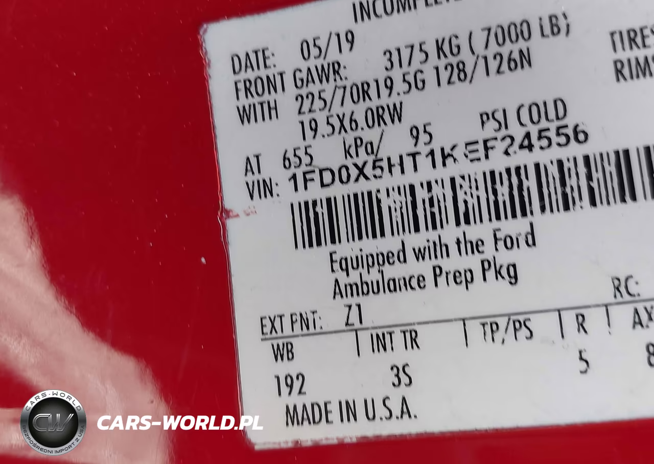 2019 Ford F-550 Chassis Xlt VIN:1FD0X5HT1KEF24556 - 8