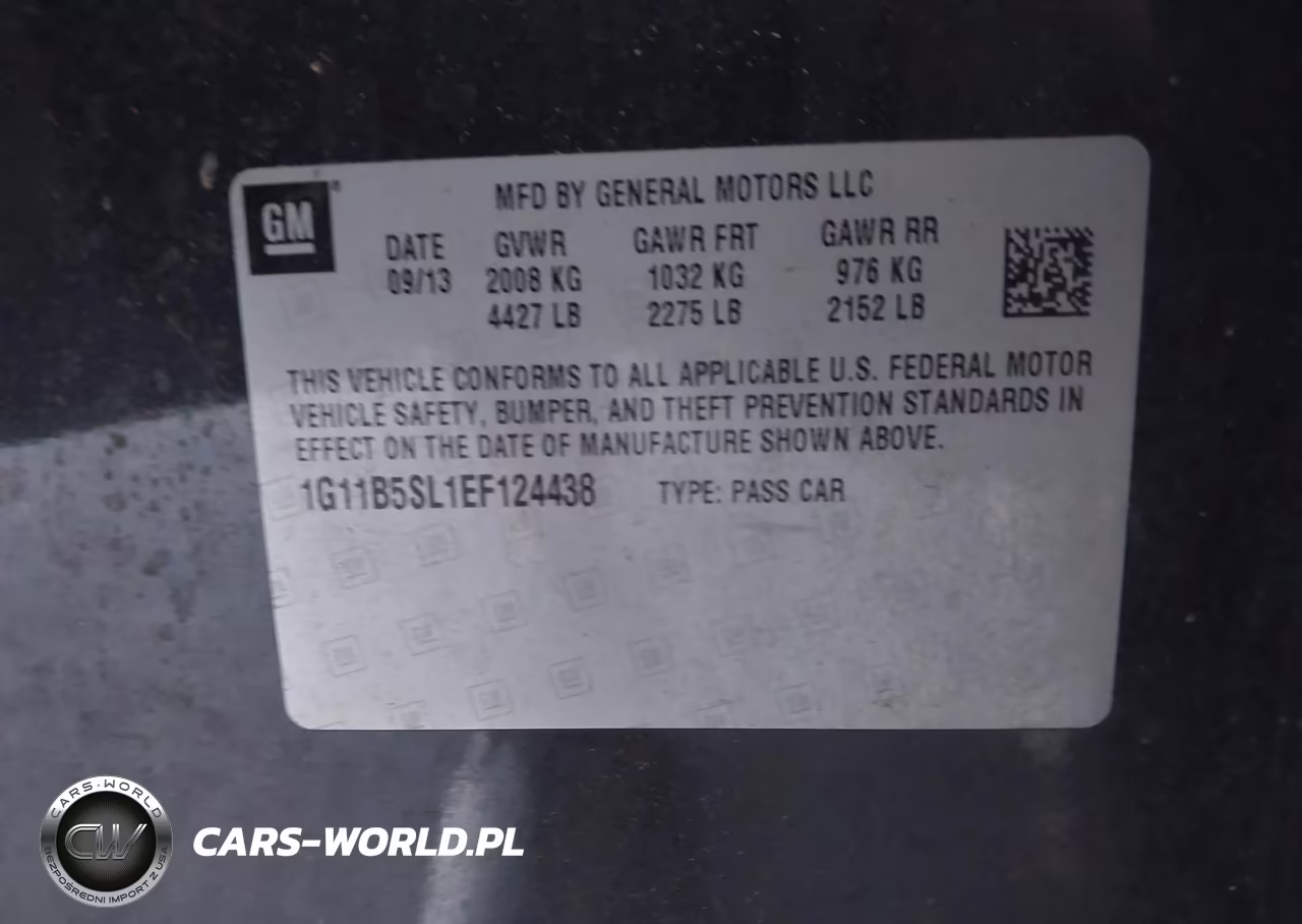 2014 Chevrolet Malibu 1Ls VIN:1G11B5SL1EF124438 - 9