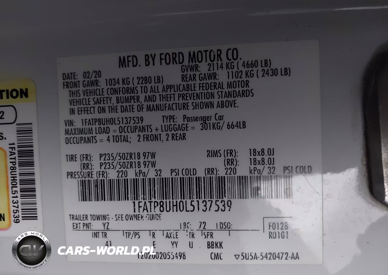 2020 Ford Mustang Ecoboost Premium VIN:1FATP8UH0L5137539 - 9