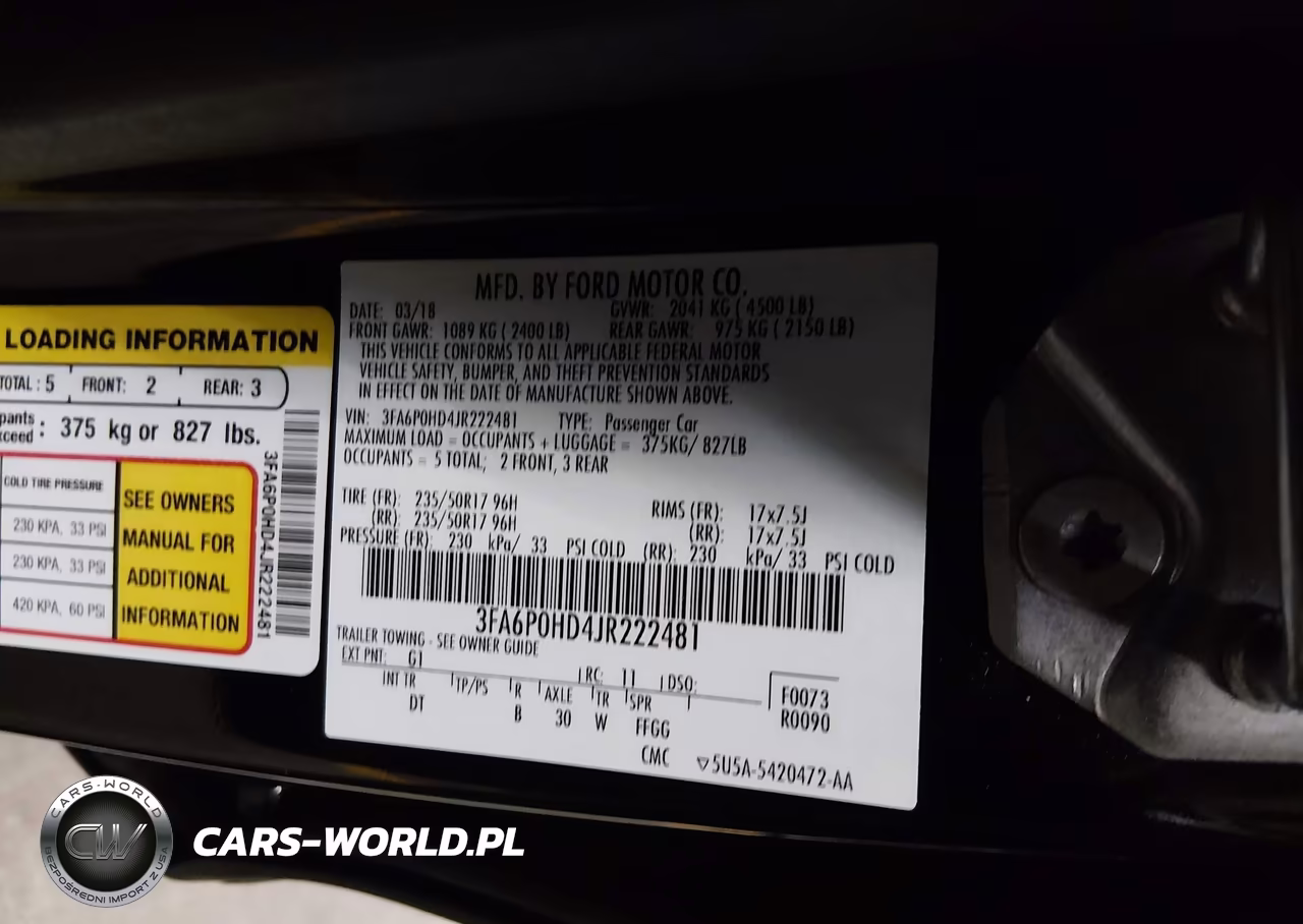 2018 Ford Fusion Se VIN:3FA6P0HD4JR222481 - 9