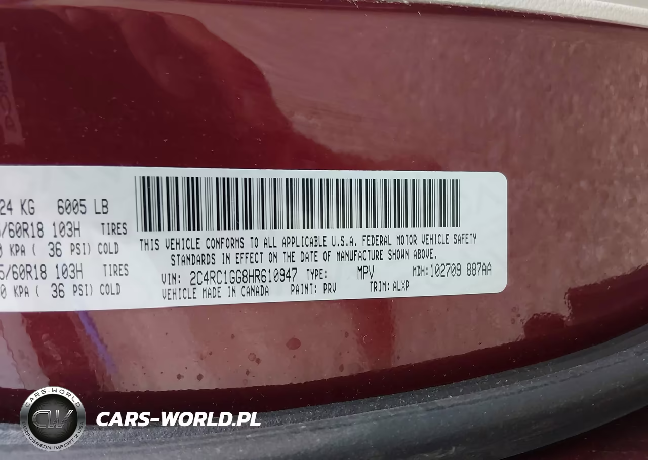 2017 Chrysler Pacifica Limited VIN:2C4RC1GG8HR610947 - 9