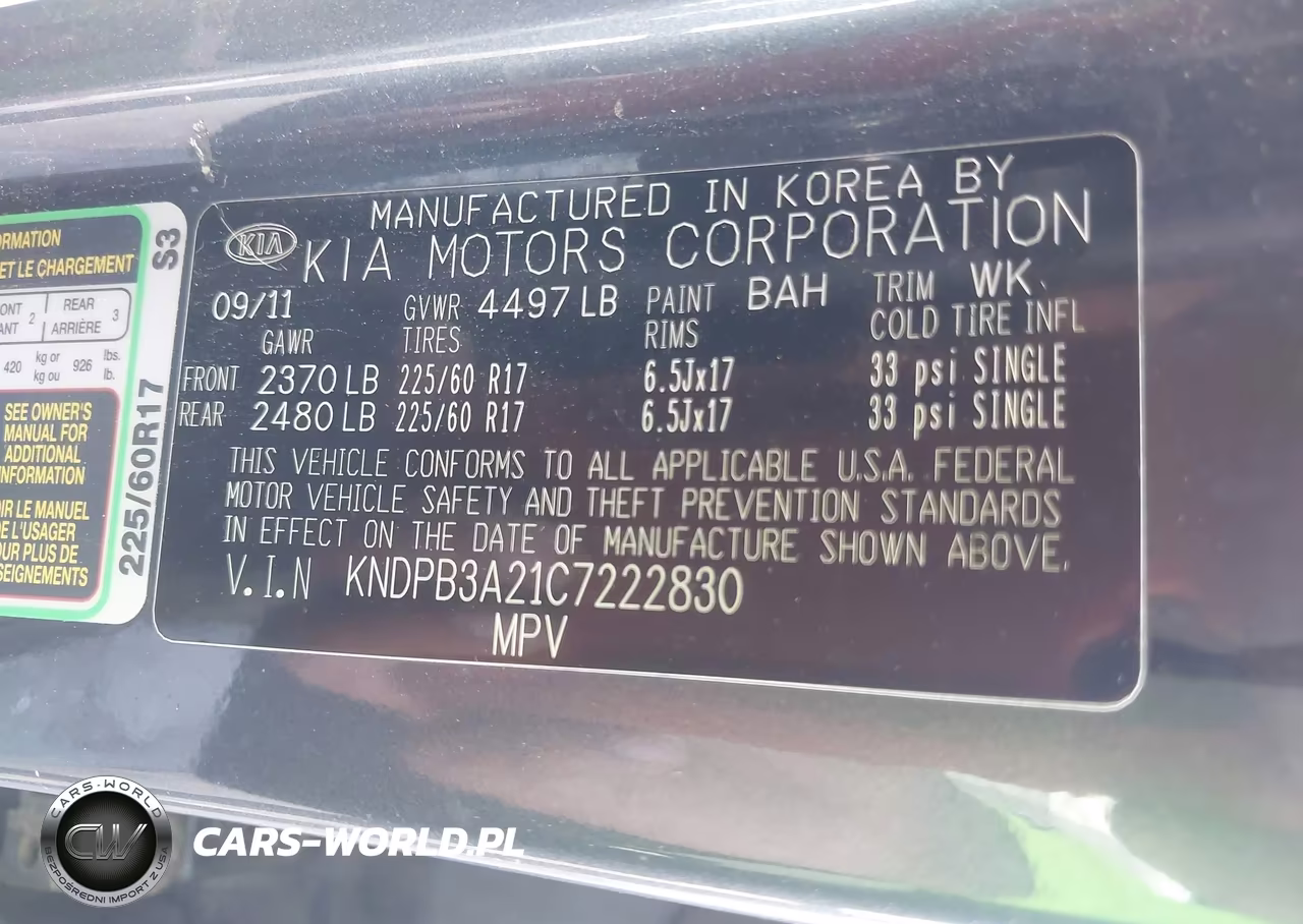 2012 Kia Sportage Lx VIN:KNDPB3A21C7222830 - 9