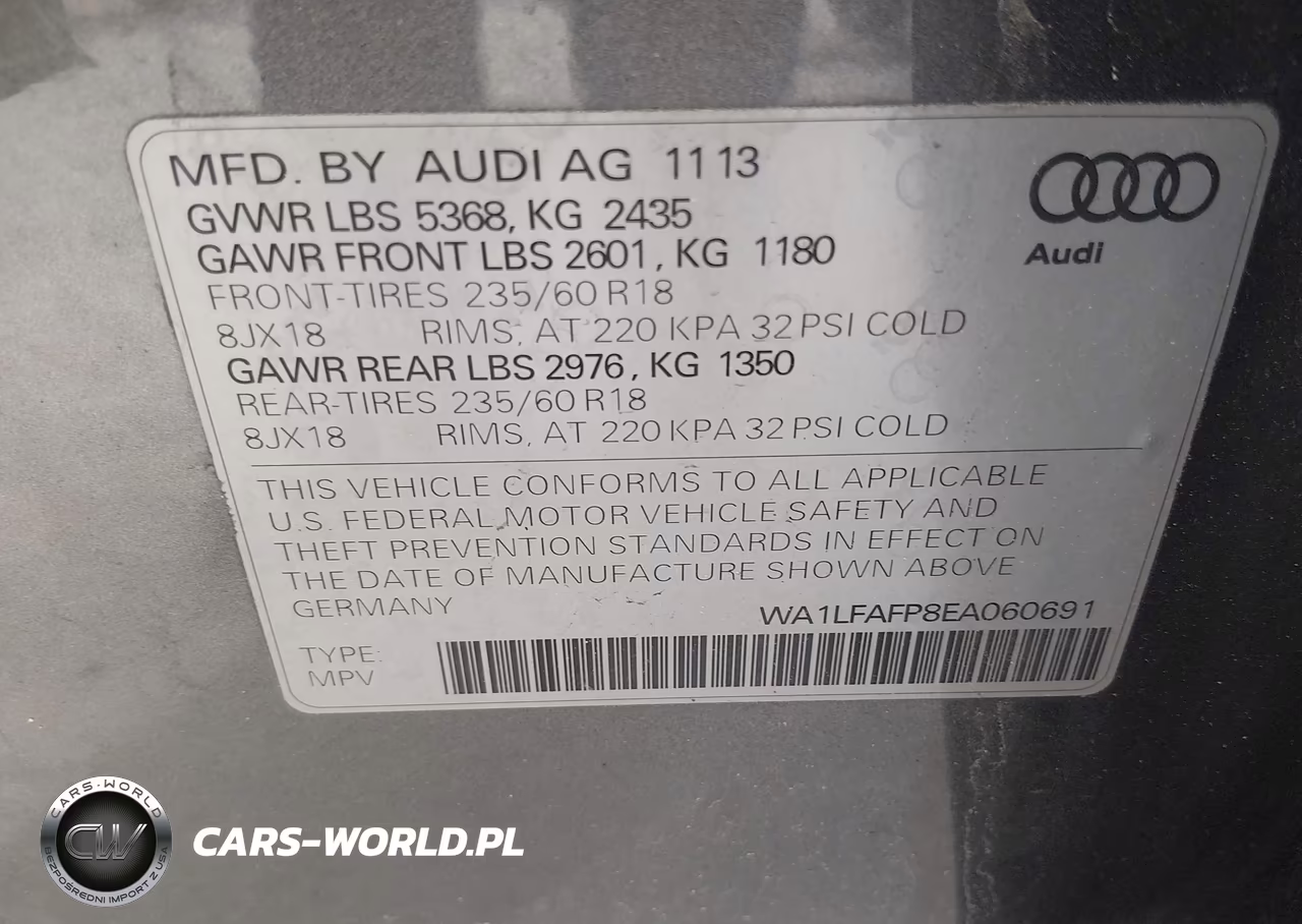 2014 Audi Q5 2.0T Premium VIN:WA1LFAFP8EA060691 - 9