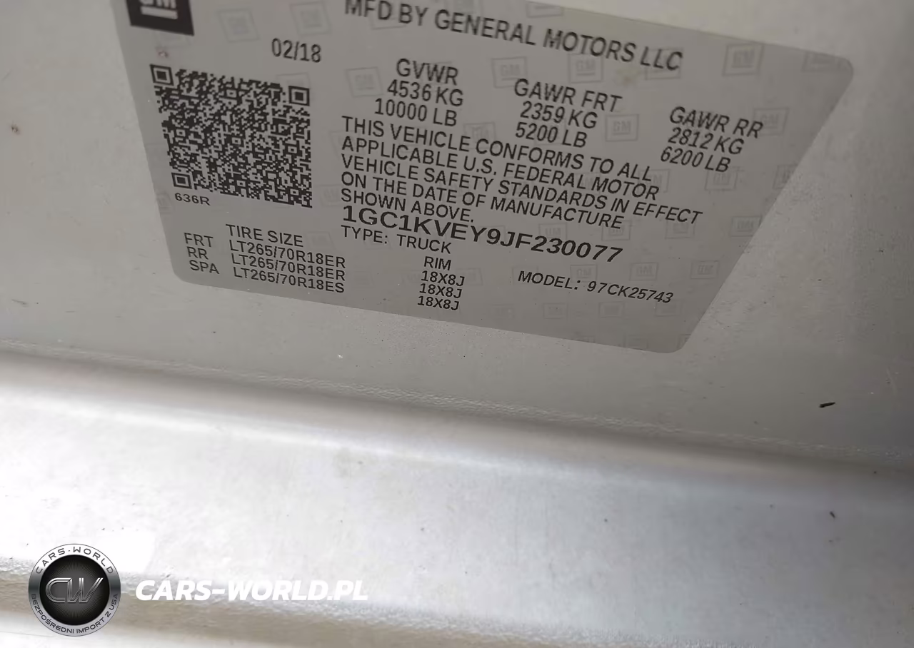 2018 Chevrolet Silverado 2500Hd Lt VIN:1GC1KVEY9JF230077 - 9