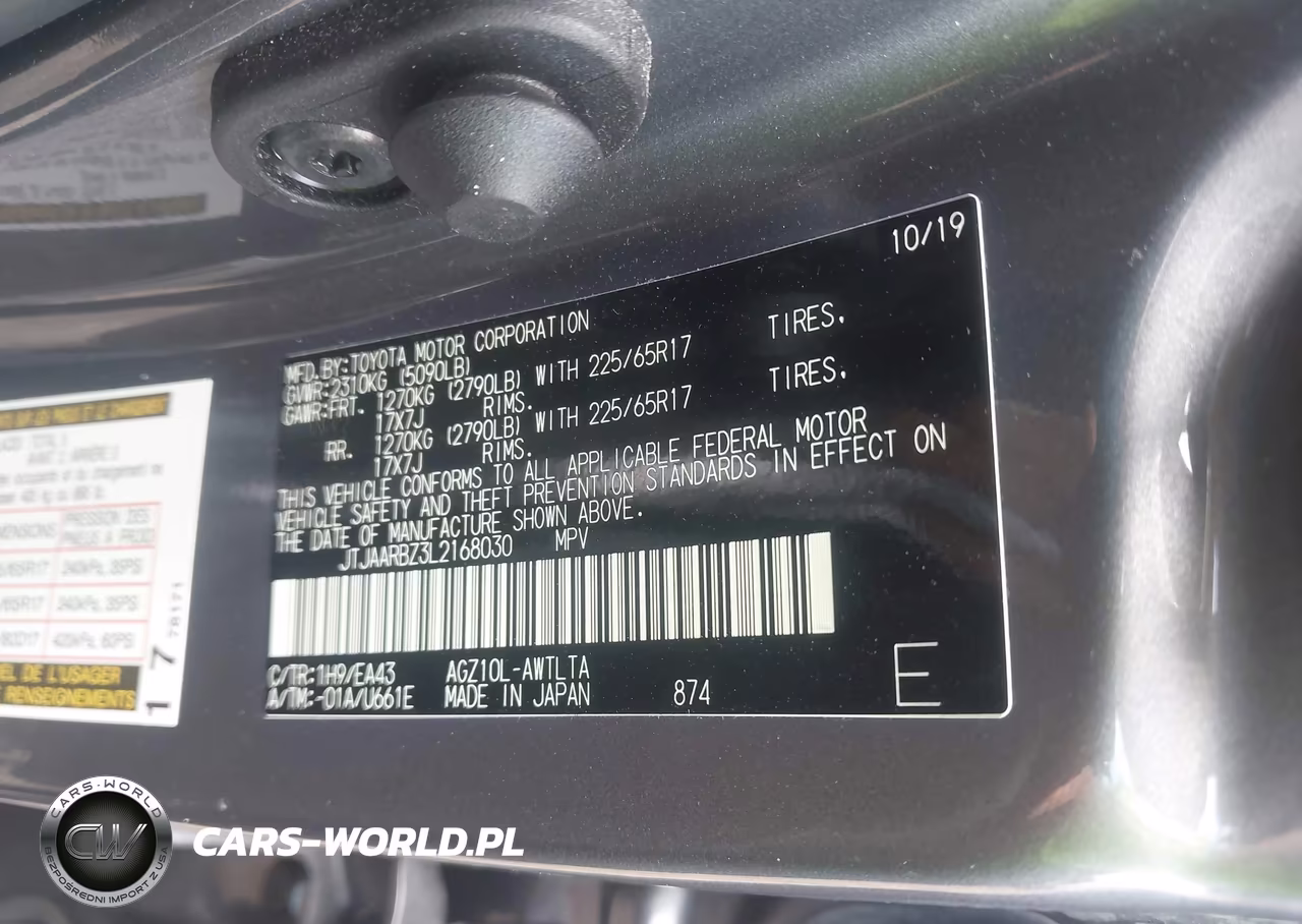 2020 Lexus Nx 300 VIN:JTJAARBZ3L2168030 - 9