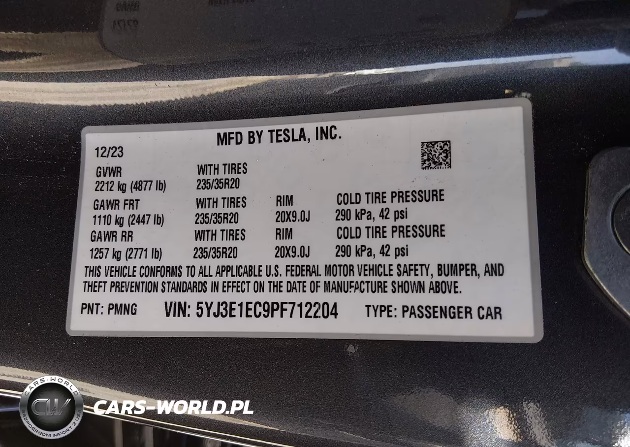 2023 Tesla Model 3 Performance Dual Motor All-Wheel Drive VIN:5YJ3E1EC9PF712204 - 9