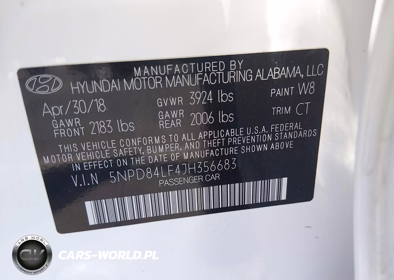 2018 Hyundai Elantra Sel VIN:5NPD84LF4JH356683 - 9