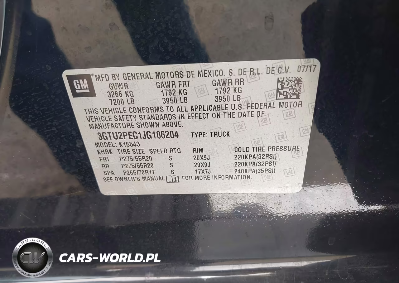 2018 GMC Sierra 1500 Denali VIN:3GTU2PEC1JG106204 - 9