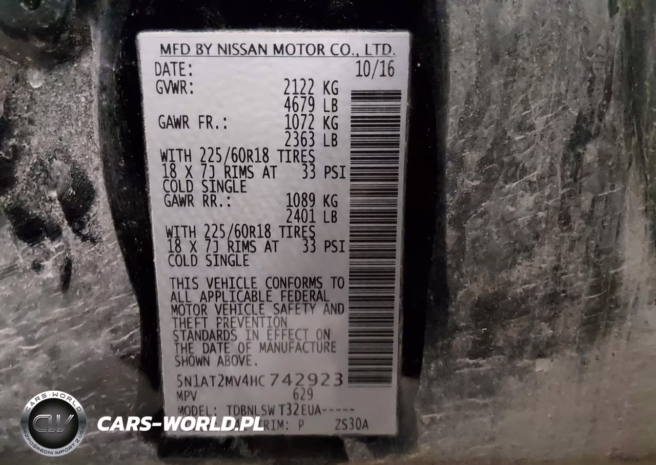 2017 Nissan Rogue Sl VIN:5N1AT2MV4HC742923 - 9