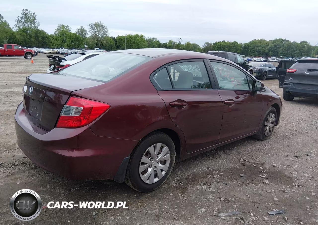 2012 Honda Civic Lx VIN:19XFB2F53CE392972 - 4