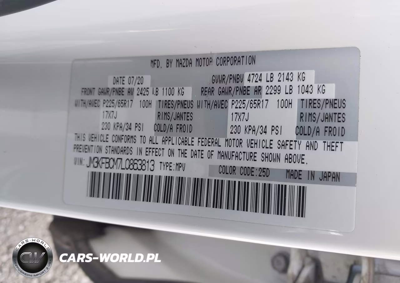 2020 Mazda Cx-5 Touring VIN:JM3KFBCM7L0863813 - 9