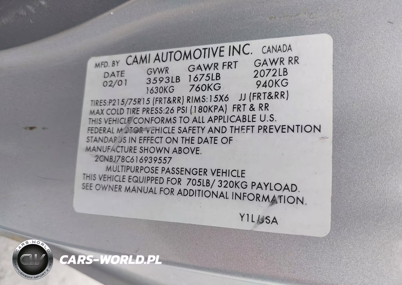 2001 Chevrolet Tracker Zr2 VIN:2CNBJ78C616939557 - 9