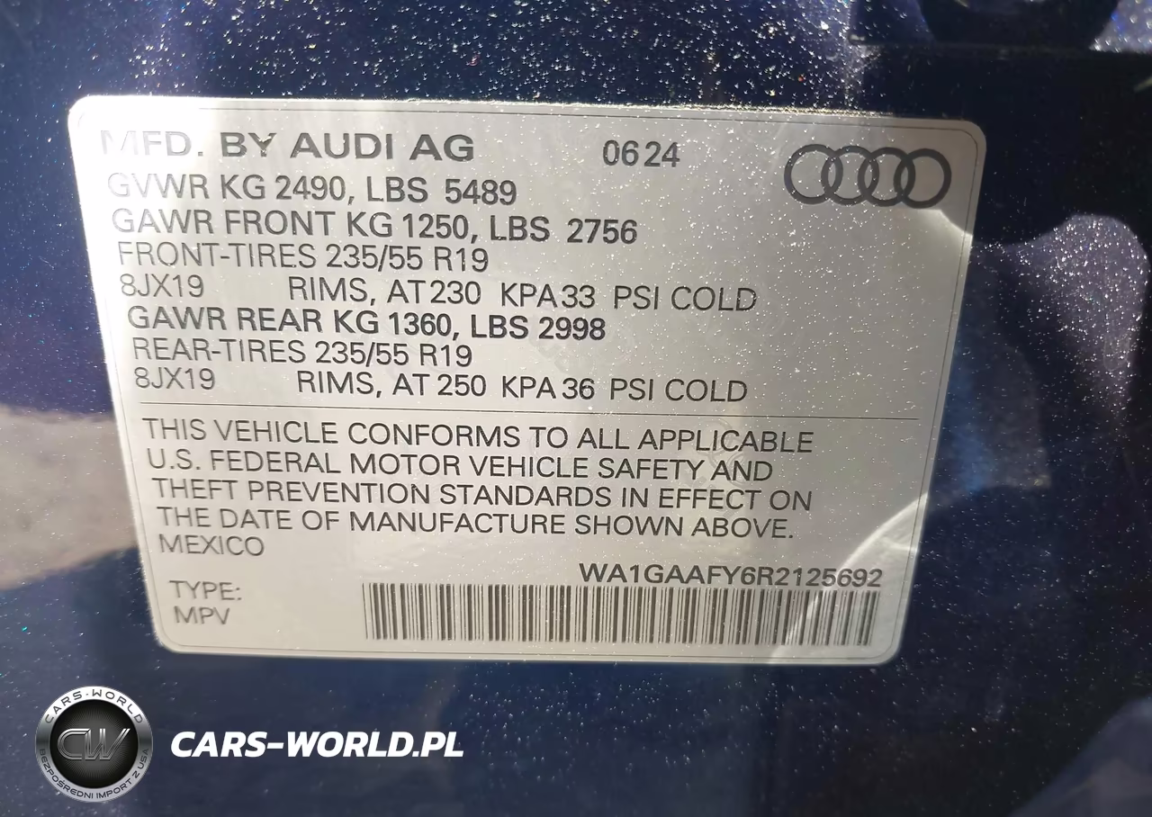 2024 Audi Q5 Premium 45 Tfsi S Line Quattro VIN:WA1GAAFY6R2125692 - 9