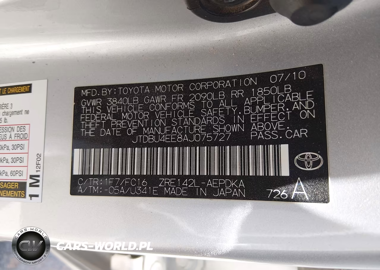 2010 Toyota Corolla Le VIN:JTDBU4EE8AJ075727 - 9
