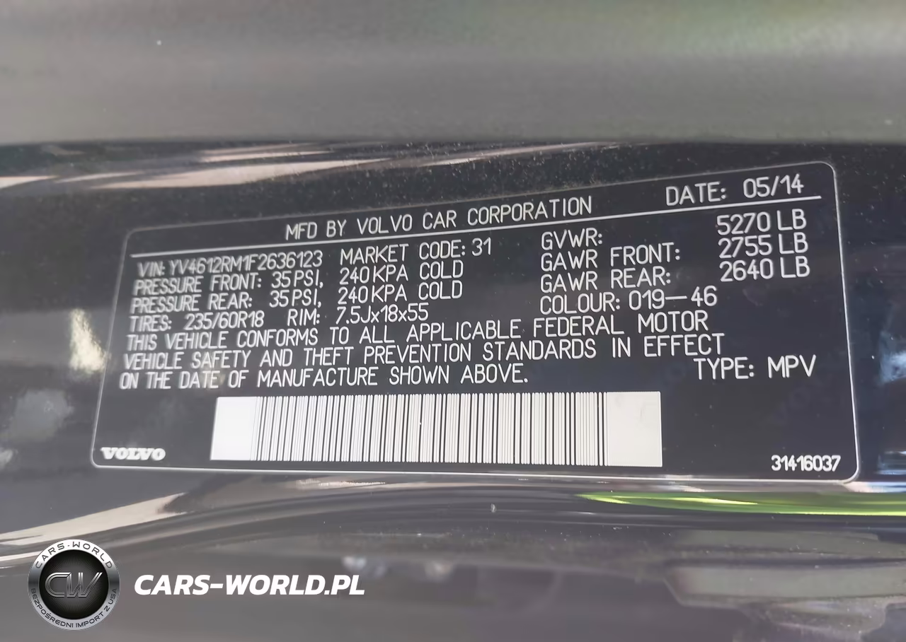 2015 Volvo Xc60 T5 Platinum VIN:YV4612RM1F2636123 - 9