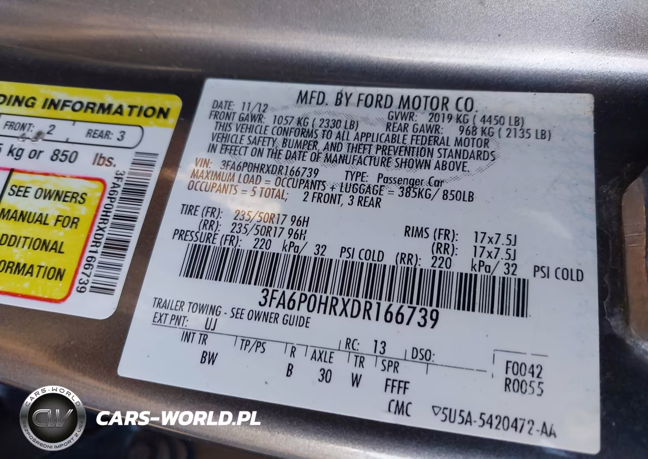 2013 Ford Fusion Se VIN:3FA6P0HRXDR166739 - 9