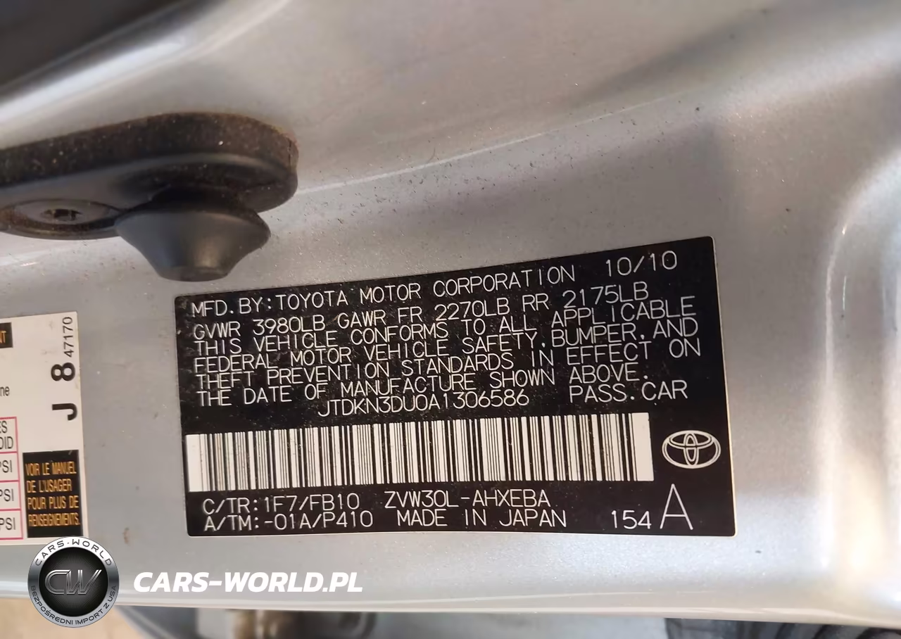 2010 Toyota Prius Iii VIN:JTDKN3DU0A1306586 - 9