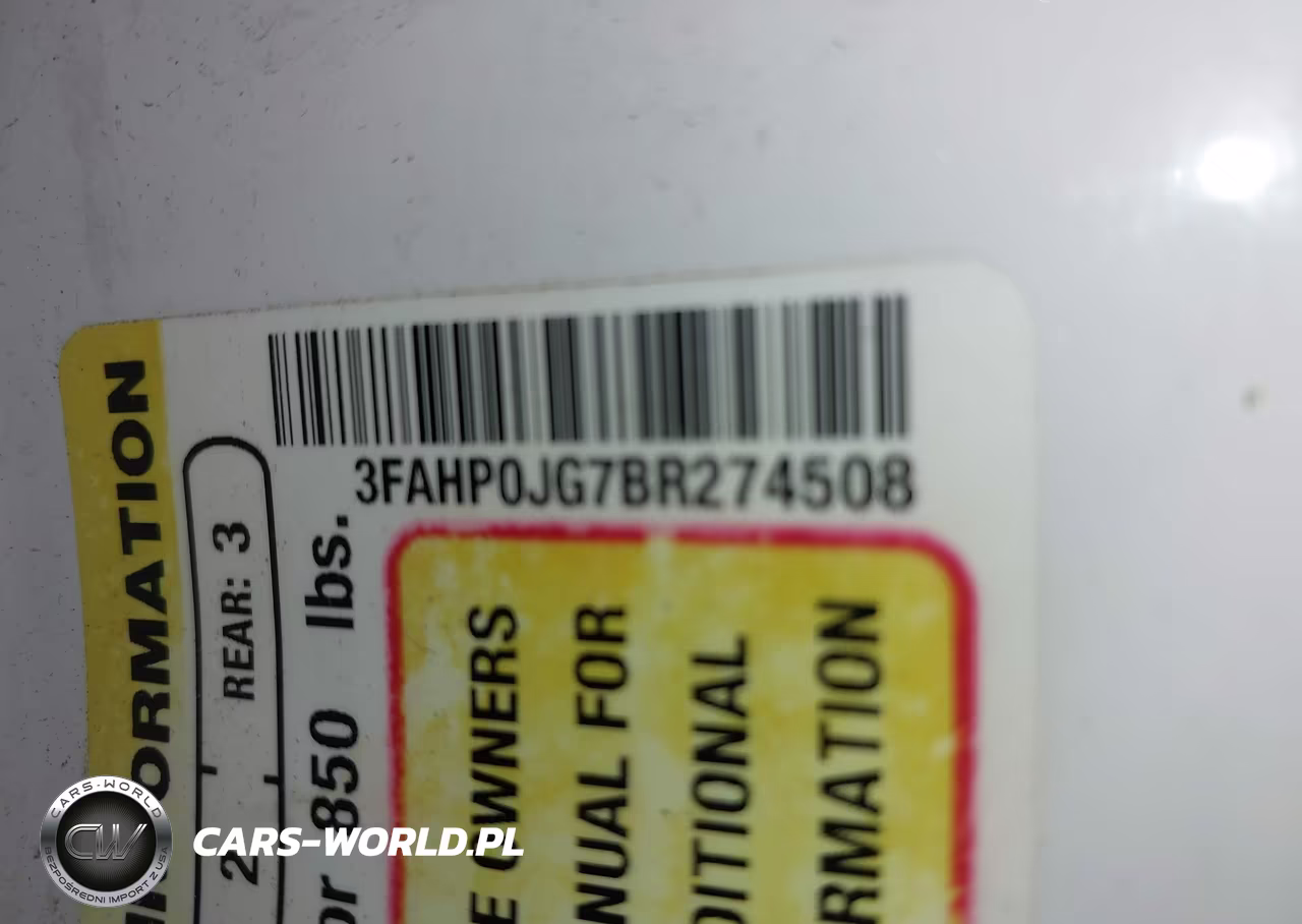 2011 Ford Fusion Sel VIN:3FAHP0JG7BR274508 - 9