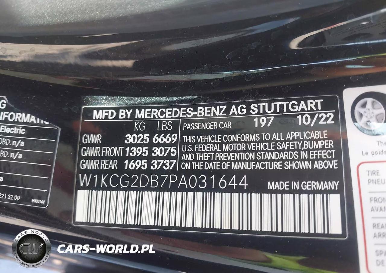 2023 Mercedes-Benz Eqs 450+ VIN:W1KCG2DB7PA031644 - 9