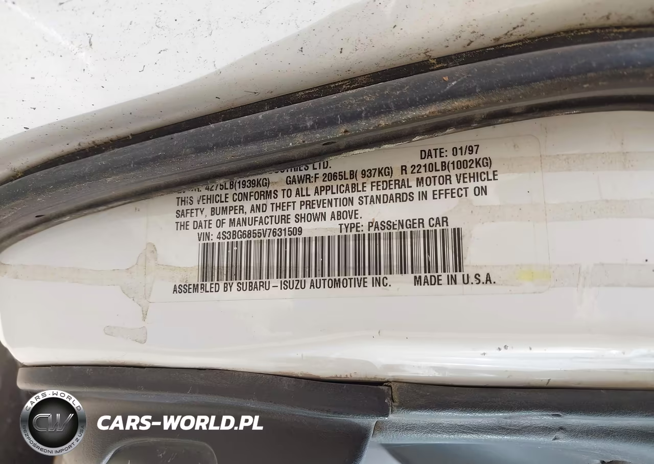 1997 Subaru Legacy Outback-Outback Limited VIN:4S3BG6855V7631509 - 9