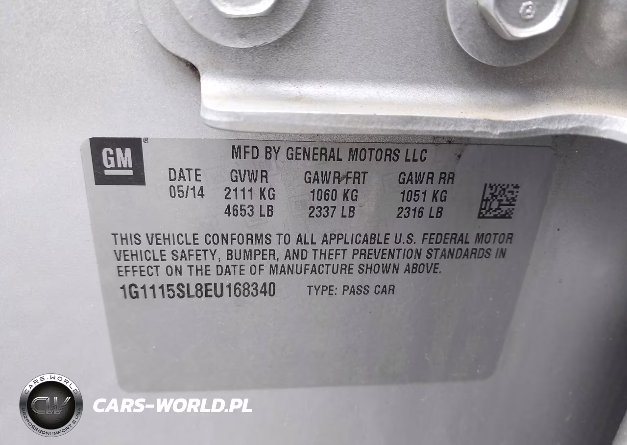 2014 Chevrolet Impala 1Lt VIN:1G1115SL8EU168340 - 9