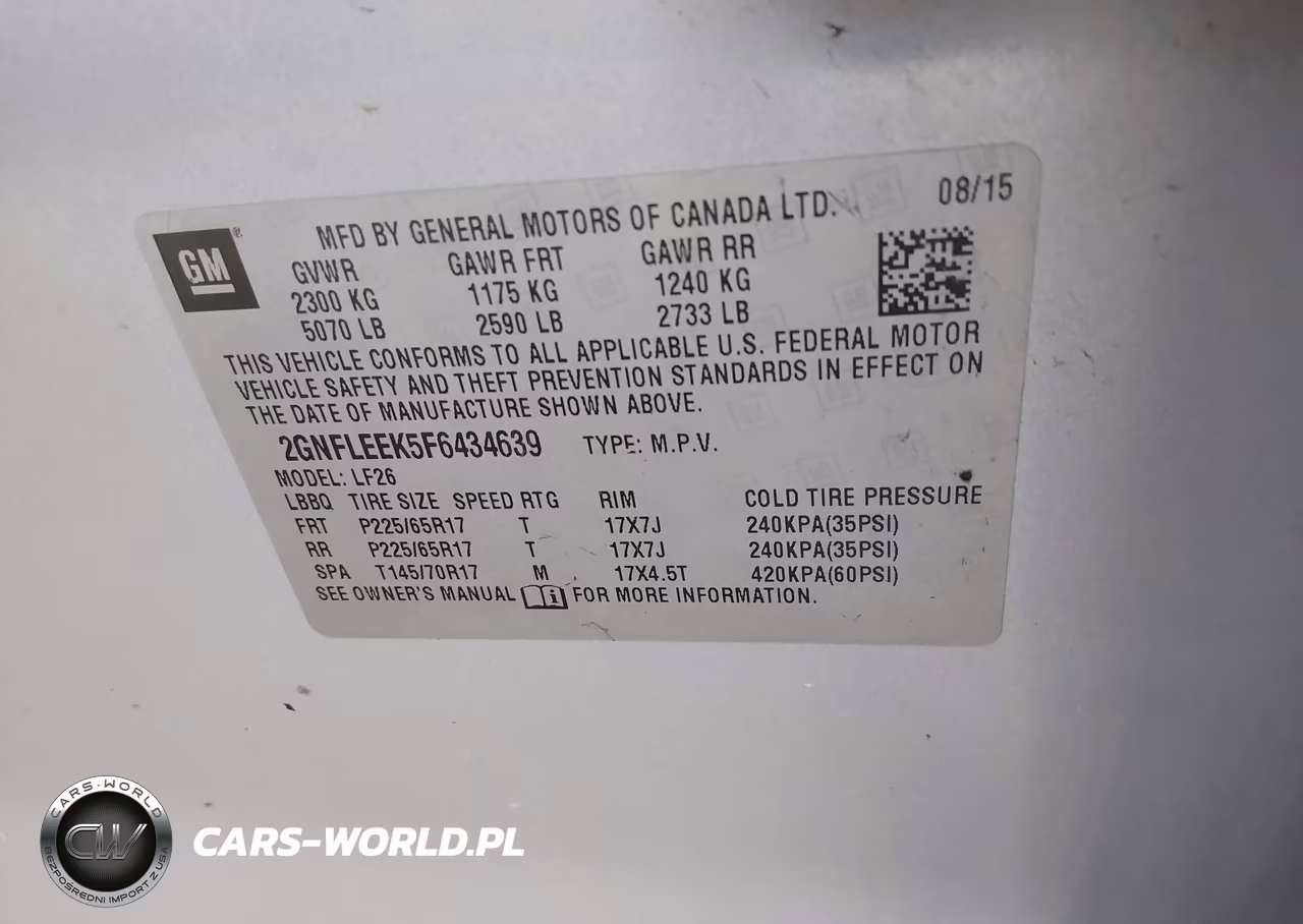 2015 Chevrolet Equinox Ls VIN:2GNFLEEK5F6434639 - 9