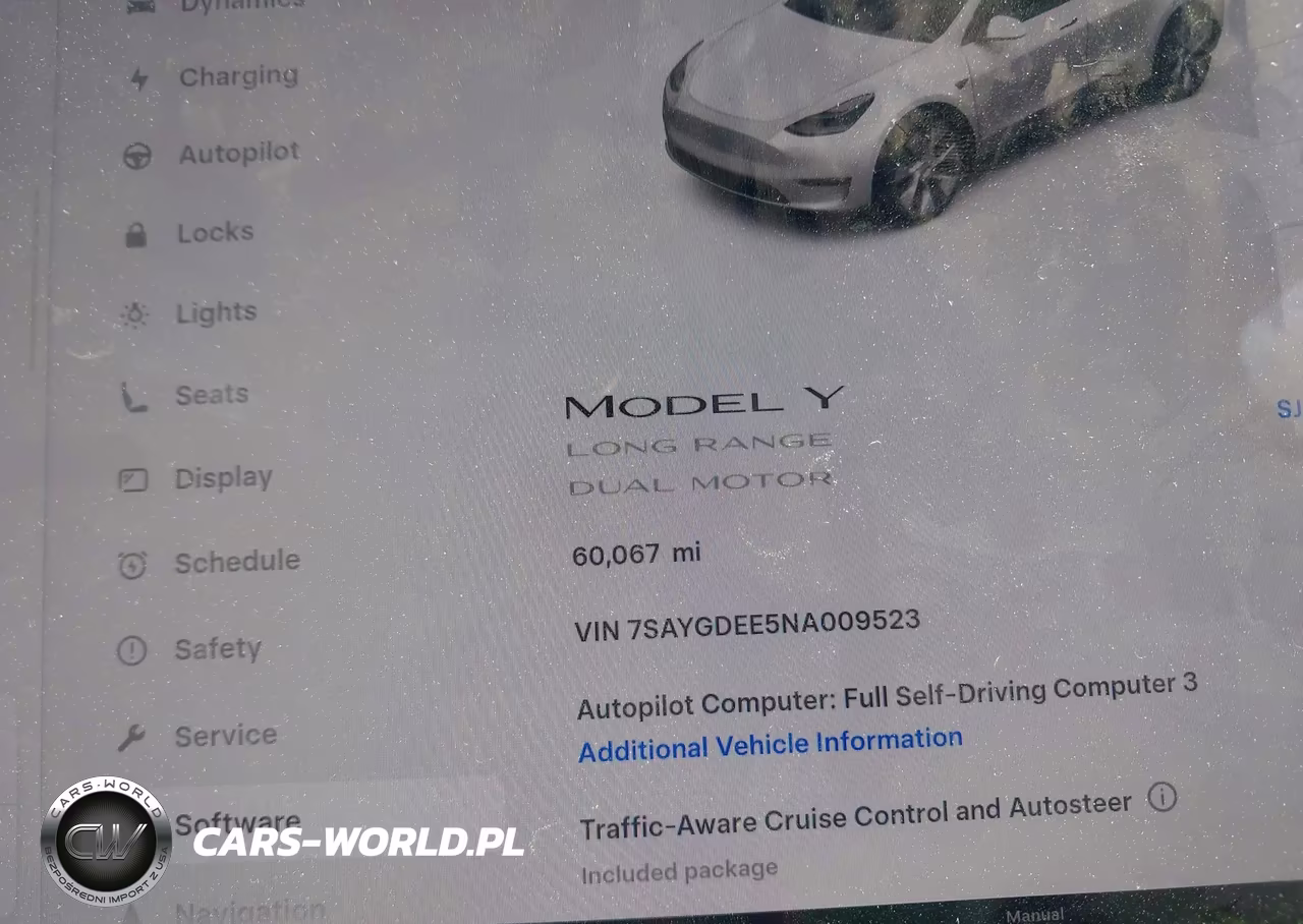 2022 Tesla Model Y Long Range Dual Motor All-Wheel Drive VIN:7SAYGDEE5NA009523 - 7