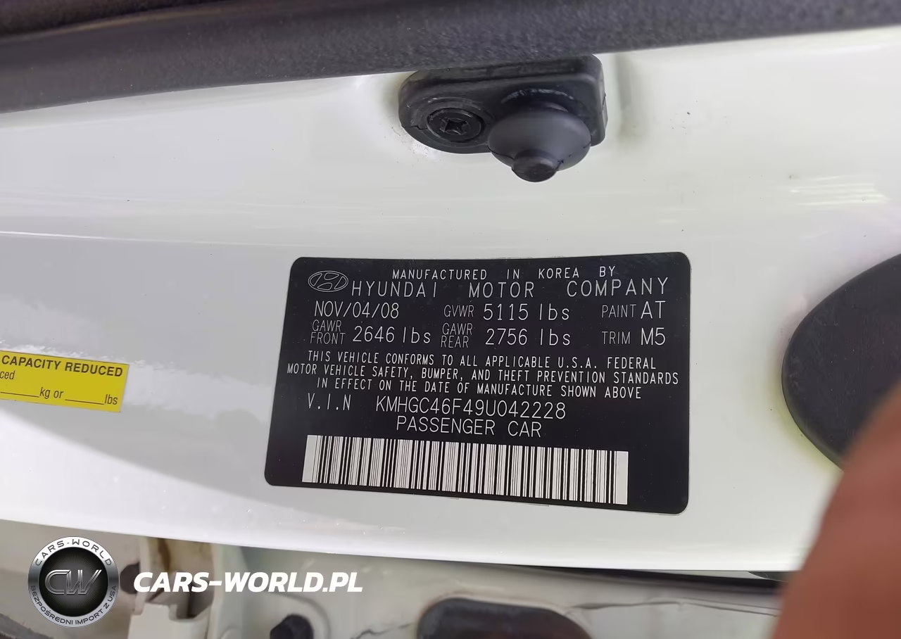 2009 Hyundai Genesis 4.6 VIN:KMHGC46F49U042228 - 9