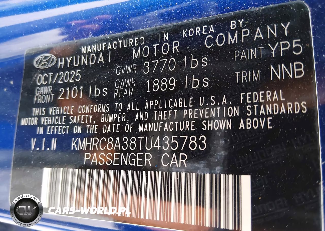 2026 Hyundai Venue Sel VIN:KMHRC8A38TU435783 - 9