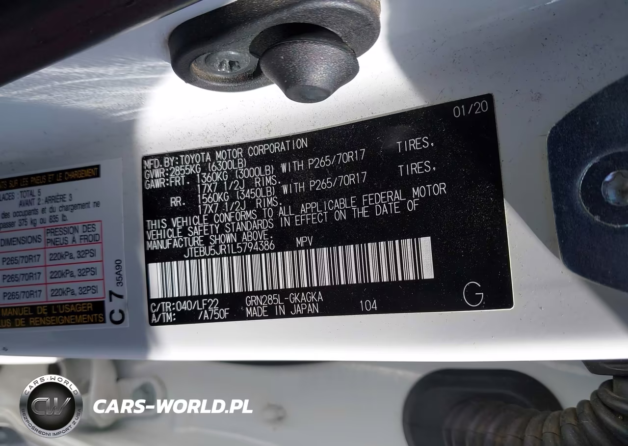 2020 Toyota 4Runner Trd Pro VIN:JTEBU5JR1L5794386 - 9