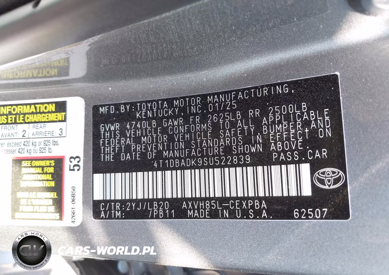2025 Toyota Camry Xse VIN:4T1DBADK9SU522839 - 9