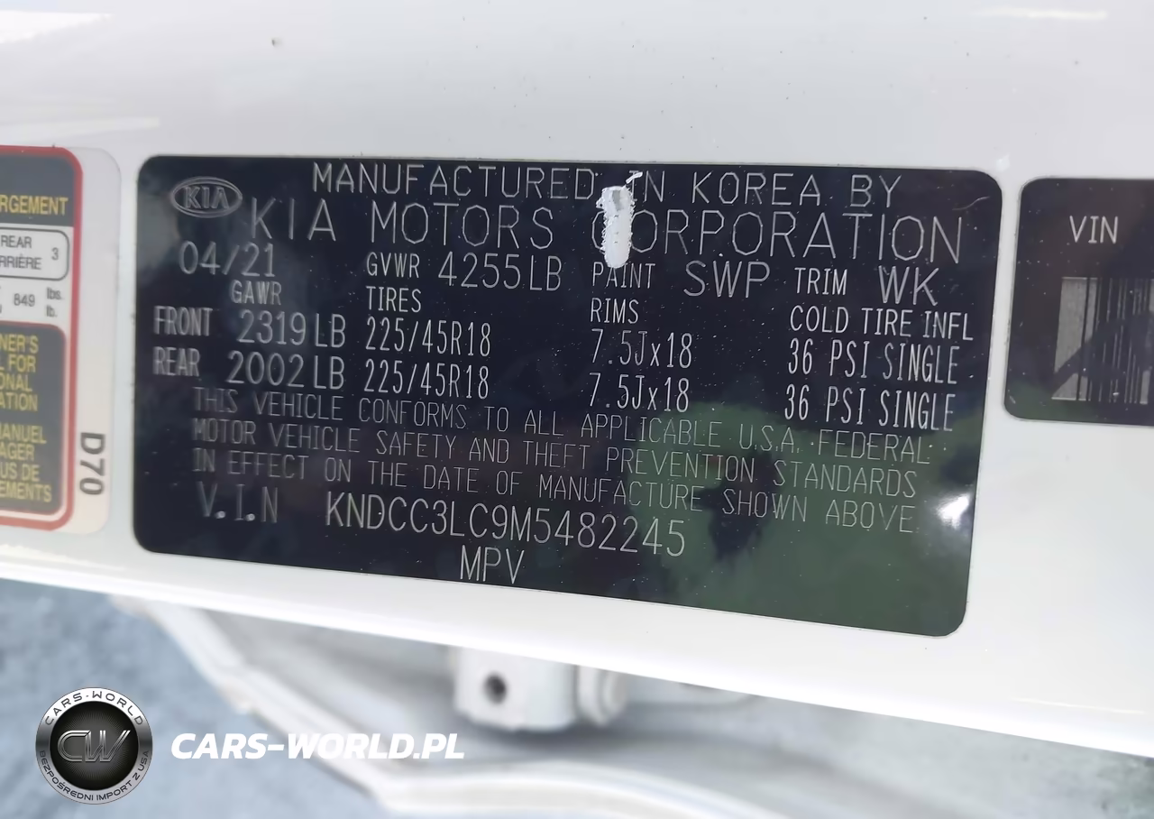 2021 Kia Niro Touring VIN:KNDCC3LC9M5482245 - 9