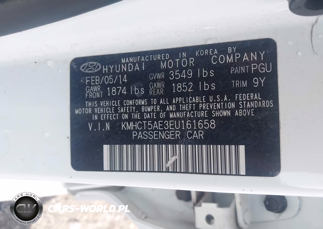 2014 Hyundai Accent Gs VIN:KMHCT5AE3EU161658 - 9