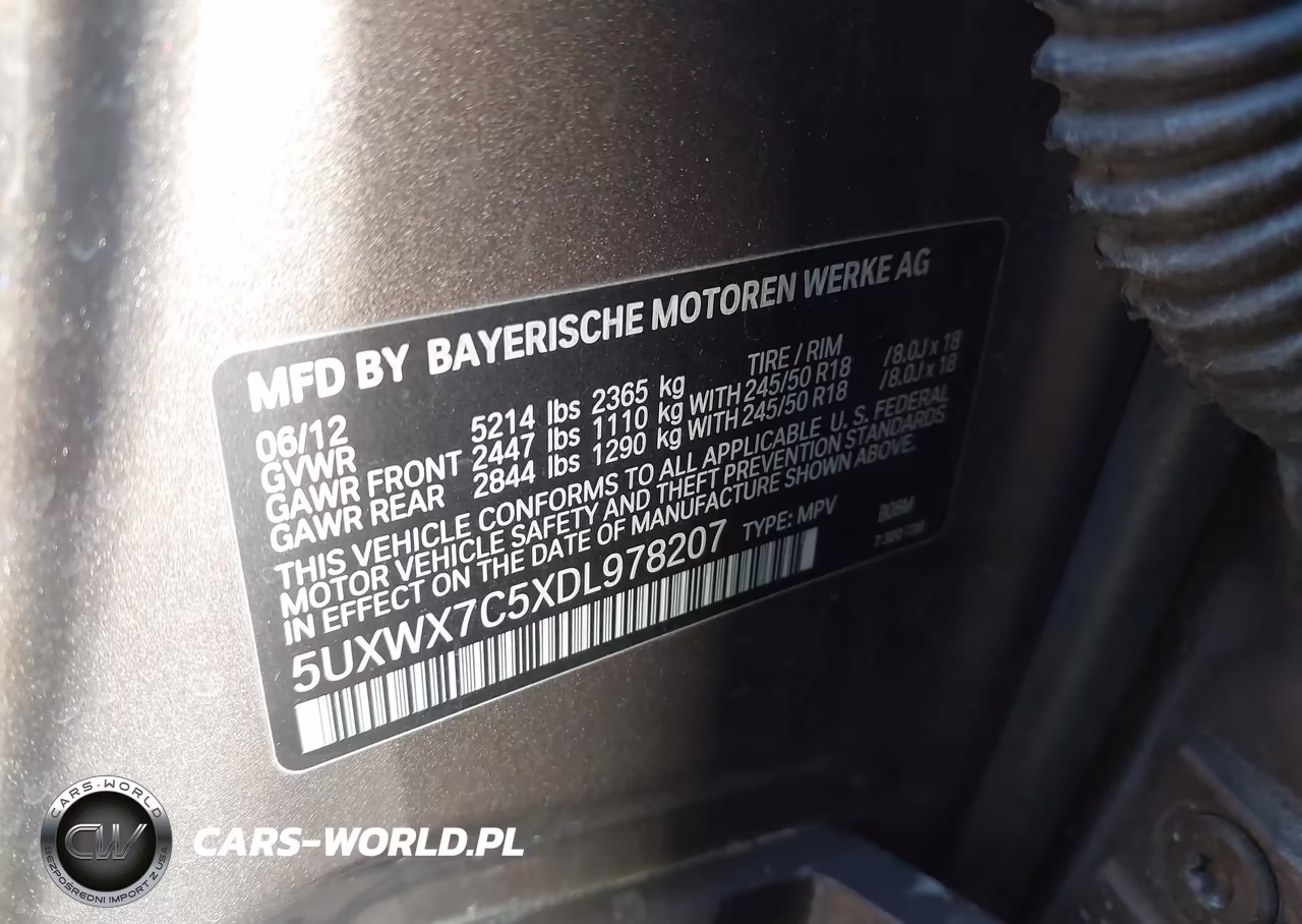 2013 BMW X3 xDrive35I VIN:5UXWX7C5XDL978207 - 9