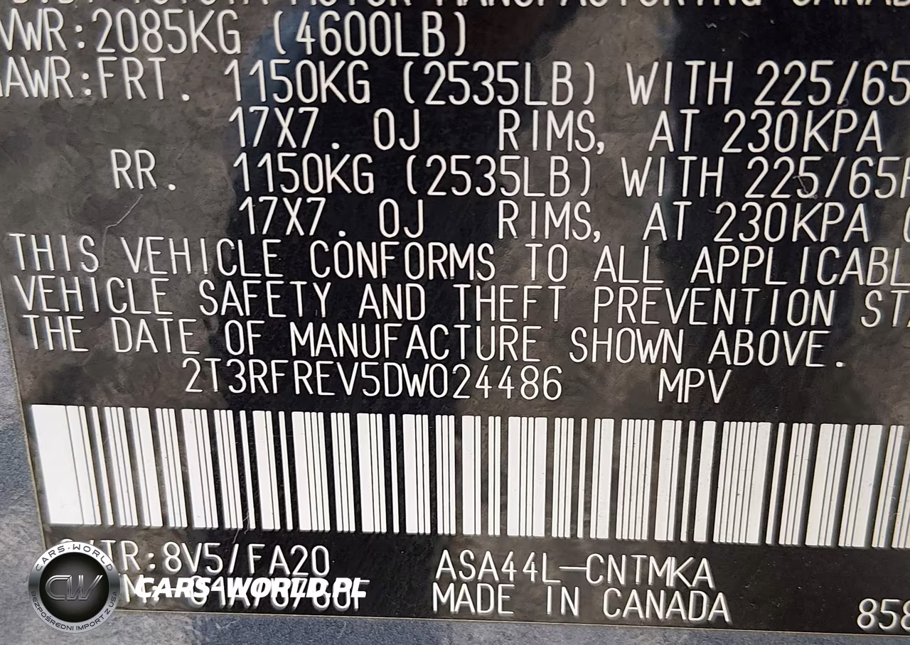 2013 Toyota Rav4 Xle VIN:2T3RFREV5DW024486 - 9